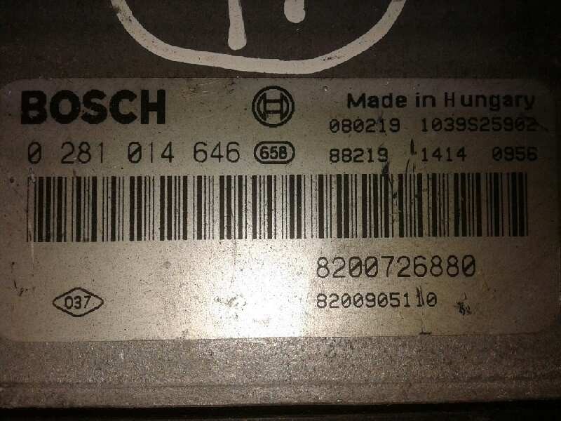 Recambio de centralita motor uce para renault laguna iii dynamique referencia OEM IAM 0281014646 8200726880 8200905110