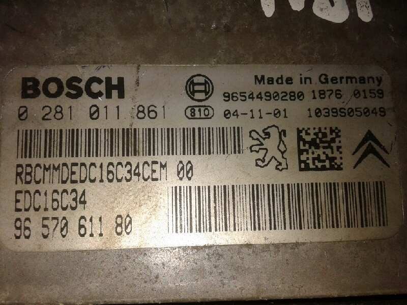 Recambio de centralita motor uce para citroën c2 sx referencia OEM IAM 0281011861 9657061180 