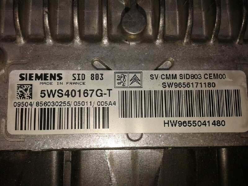 Recambio de centralita motor uce para peugeot 407 sw sport referencia OEM IAM 5WS40167GT 09504 856030255