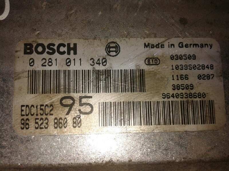 Recambio de centralita motor uce para citroën c5 berlina exclusive referencia OEM IAM 0281011340 9652386080 