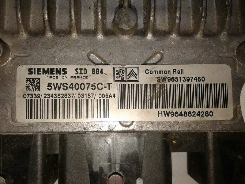 Recambio de centralita motor uce para citroën c2 sx referencia OEM IAM 5WS40075CT 07339 234362837