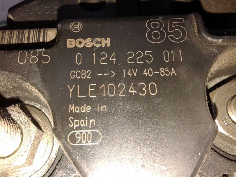 Recambio de alternador para mg serie 25 (rf) classic referencia OEM IAM 0124225011  