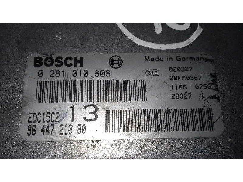 Recambio de centralita motor uce para citroën c5 break 2.0 hdi sx referencia OEM IAM 0281010808 9644721080 