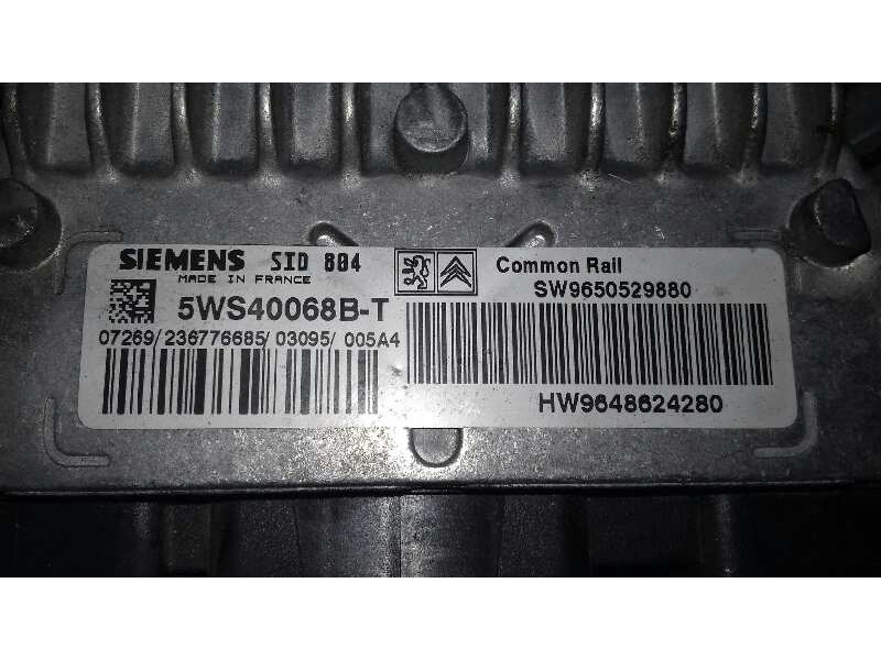 Recambio de centralita motor uce para citroën c3 1.4 hdi referencia OEM IAM 5WS40068BT 0726923677668503095005A4 