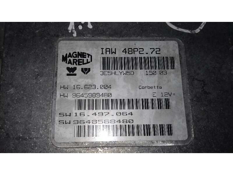 Recambio de centralita motor uce para citroën c3 1.1 audace referencia OEM IAM 9648568480 IAW48P272 