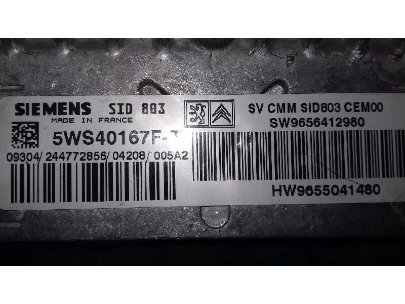 Recambio de centralita motor uce para peugeot 307 berlina (s2) gt referencia OEM IAM 5WS40167FT 9655041480 