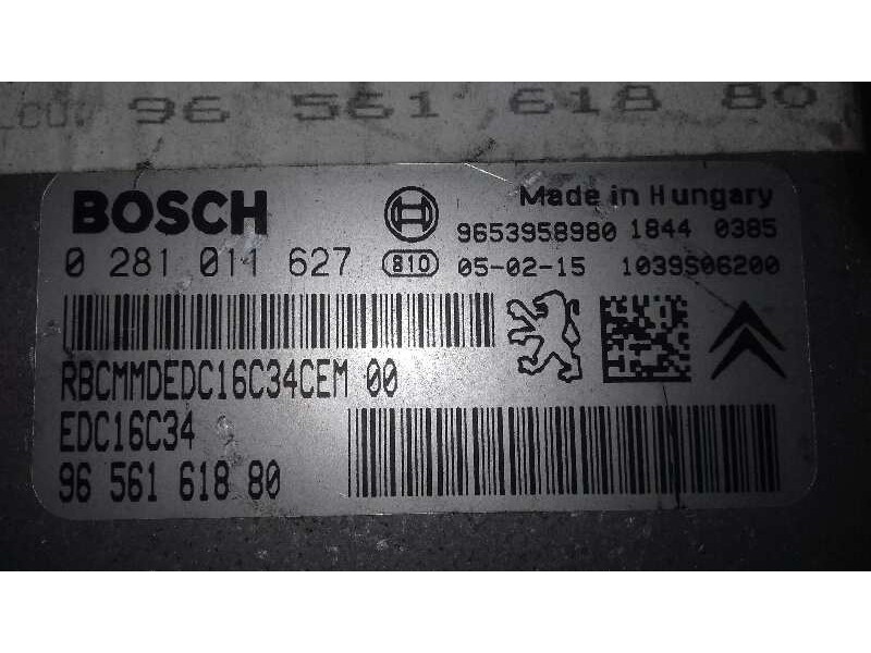 Recambio de centralita motor uce para peugeot 307 berlina (s2) xs referencia OEM IAM 0281011627 9656161880 