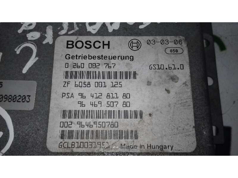 Recambio de centralita cambio automatico para citroën c5 berlina 2.2 hdi exclusive automático referencia OEM IAM 0260002767 ZF60
