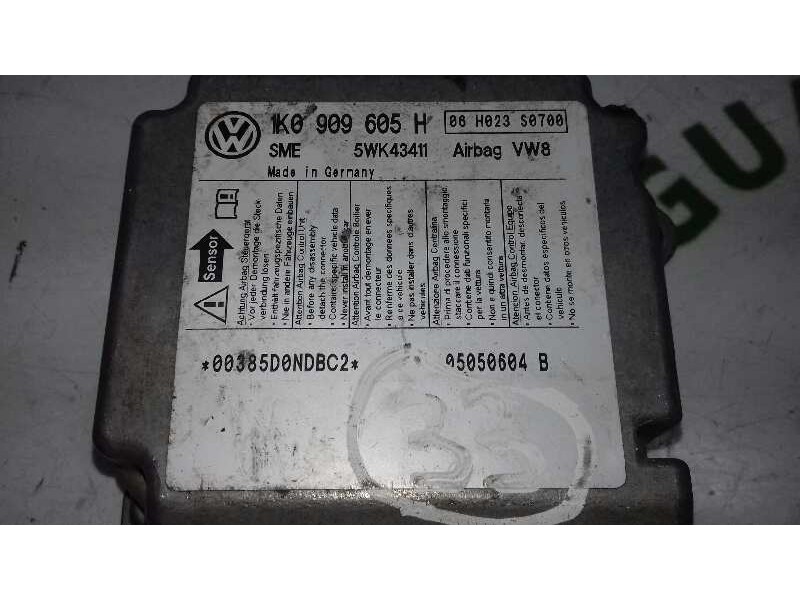 Recambio de centralita airbag para volkswagen golf v berlina (1k1) highline referencia OEM IAM 1K0909605H 5WK43411 