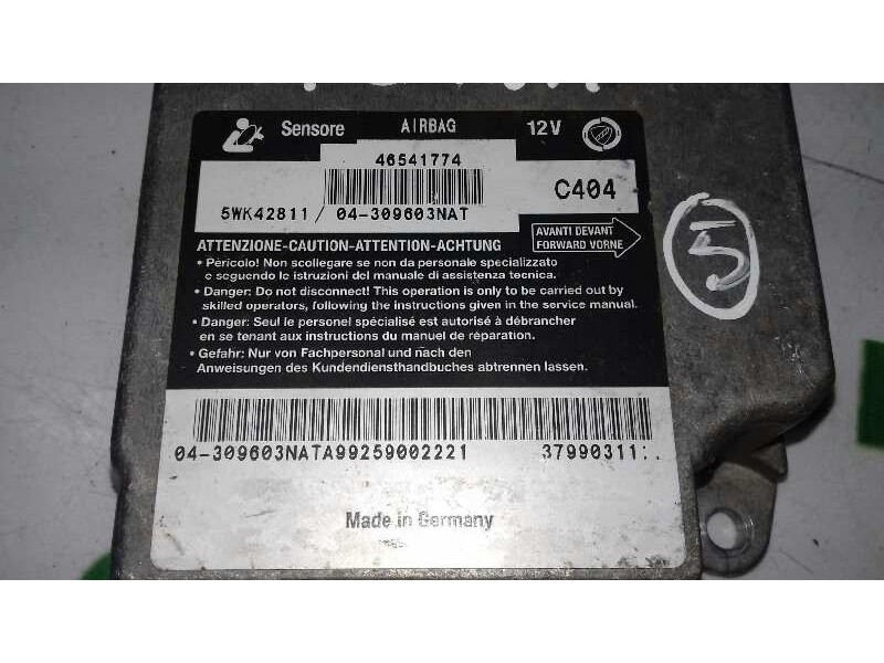 Recambio de centralita airbag para fiat brava (182) 1.4 12v s referencia OEM IAM 46541774 5WK42811 