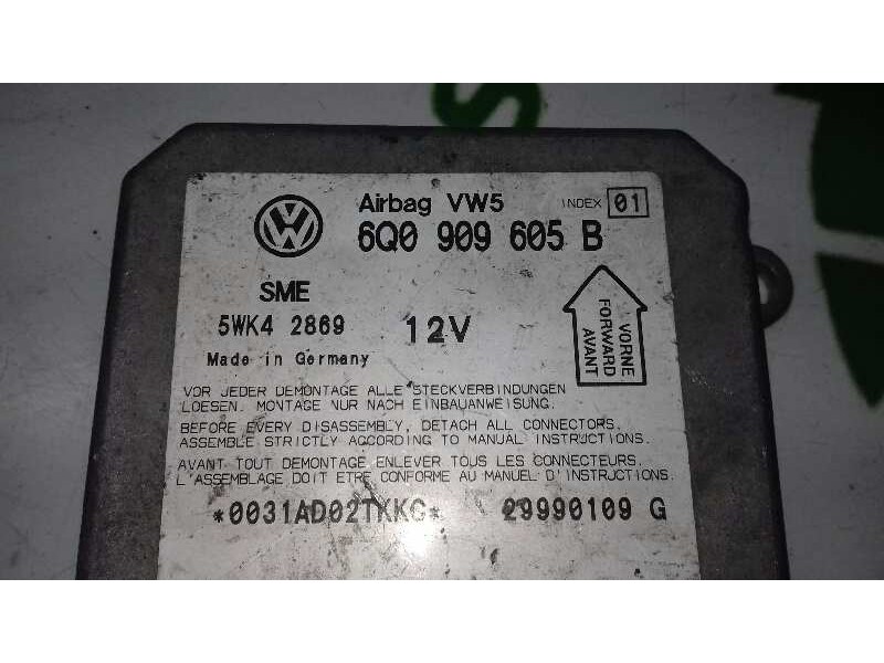 Recambio de centralita airbag para volkswagen passat berlina (3c2) edition plus bluemotion referencia OEM IAM 6Q0909605B 5WK4286