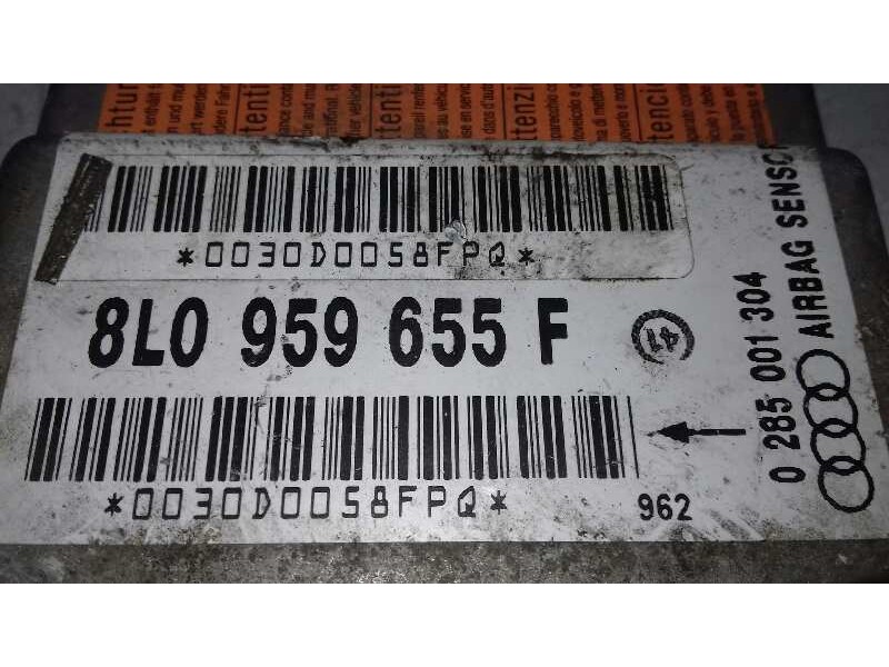 Recambio de centralita airbag para audi a3 (8l) 1.9 tdi ambiente referencia OEM IAM 8L0959655F 0285001304 