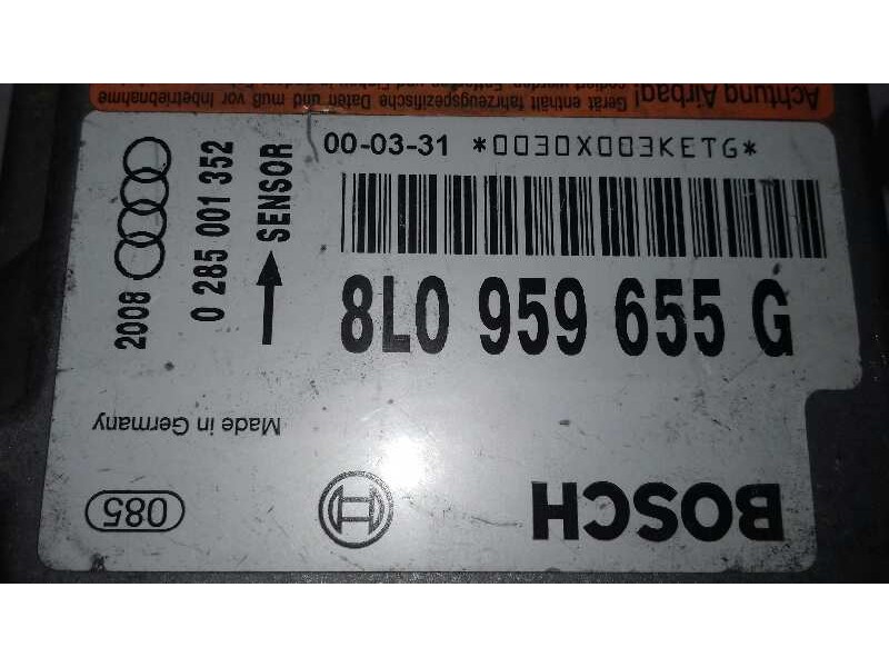 Recambio de centralita airbag para audi a3 (8l) 1.9 tdi ambiente referencia OEM IAM 8L0959655G 0285001352 