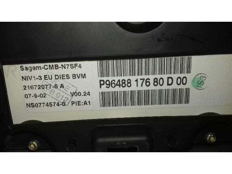 Recambio de cuadro instrumentos para citroën xsara berlina 2.0 hdi tonic (80kw) referencia OEM IAM 9648817680 216530840 