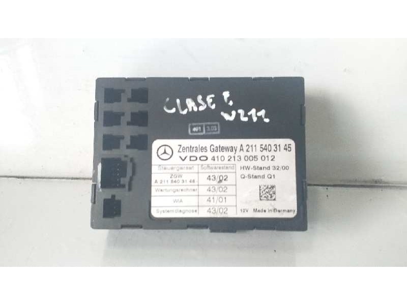 Recambio de modulo electronico para mercedes-benz clase e (w211) berlina e 220 cdi (211.006) referencia OEM IAM A2115403145  