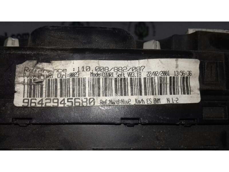 Recambio de cuadro instrumentos para peugeot 406 berlina (s1/s2) 1.8 referencia OEM IAM 9642945680 110008882087 