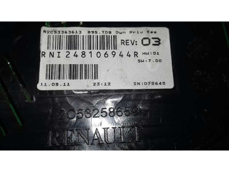 Recambio de cuadro instrumentos para renault megane ii berlina 3p confort dynamique referencia OEM IAM A2C53258659  