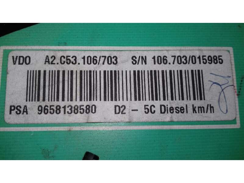 Recambio de cuadro instrumentos para peugeot 407 sw sport referencia OEM IAM 9658138580 A2C53106703 