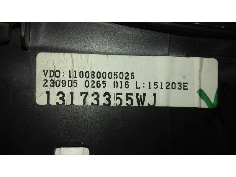 Recambio de cuadro instrumentos para opel corsa c sport referencia OEM IAM 13173355WJ 110080005026 