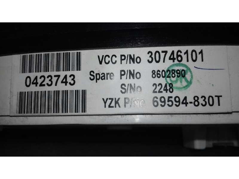 Recambio de cuadro instrumentos para volvo xc90 d5 (7 sitze) referencia OEM IAM 30746101 8691648 
